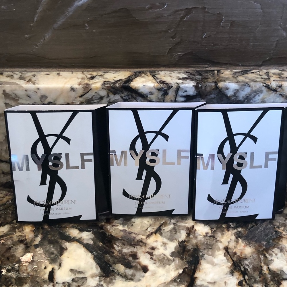 3pcs YSL Yves Saint Laurent Sample Vial Spray Card Bundle